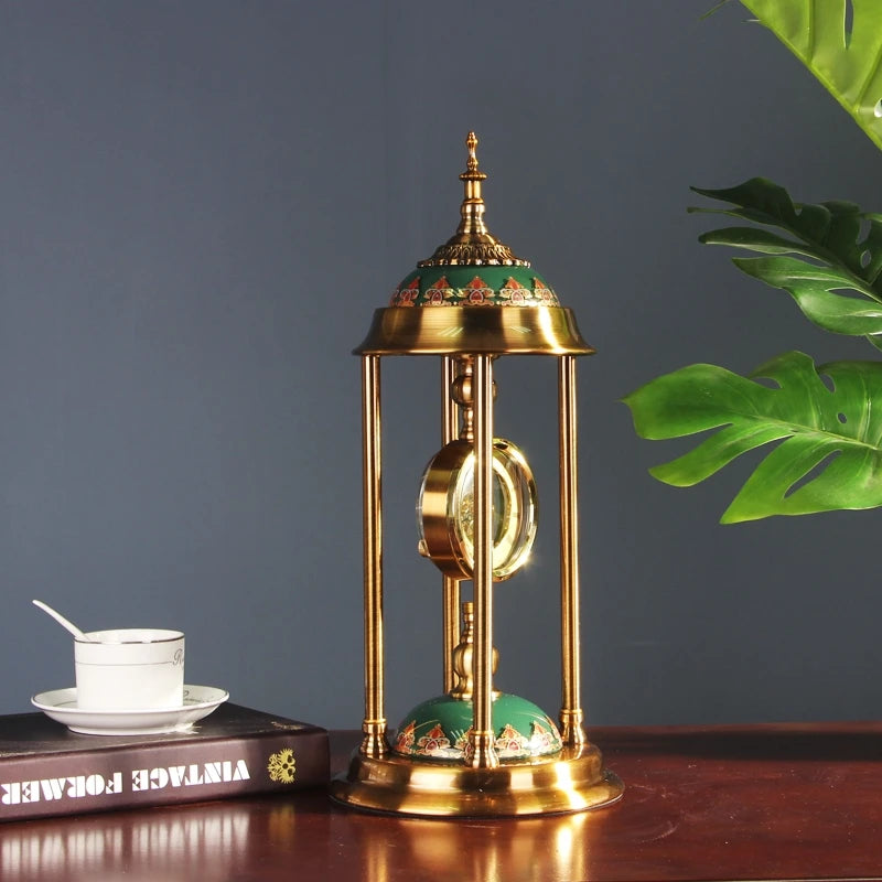 Horloges de Table rétro en métal, salon, chambre à coucher, chevet, bureau, Design silencieux, décoration de maison, cadeaux créatifs de luxe modernes