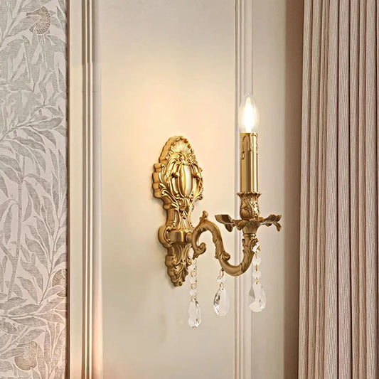 Applique Murale, lampe Bougie Rétro – Élégance Américaine et Éclairage Français pour Intérieurs Luxueux