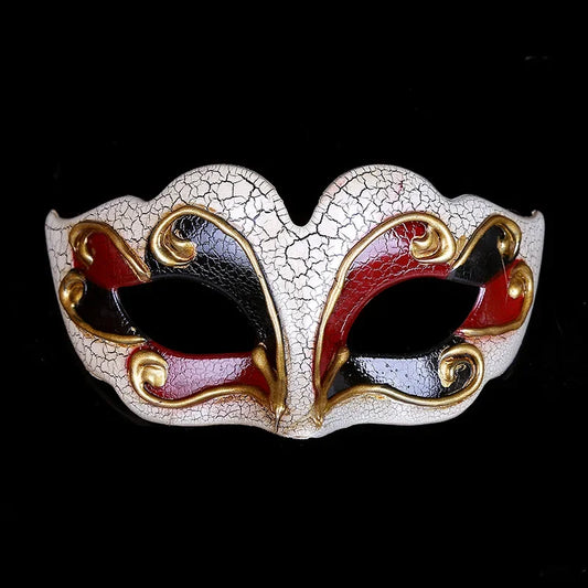 Masques de mascarade demi-visage, accessoires de mascarade, fête à thème de pâques et d'halloween, fournitures de fête pour Festival de théâtre sur scène