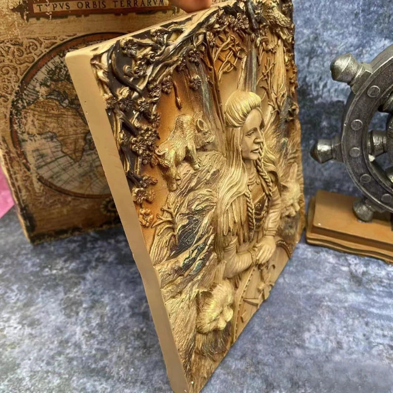 Moule en Silicone pour Statue Nordique, Outil de Décoration Murale Intérieure pour Savon Artisanal, DIY