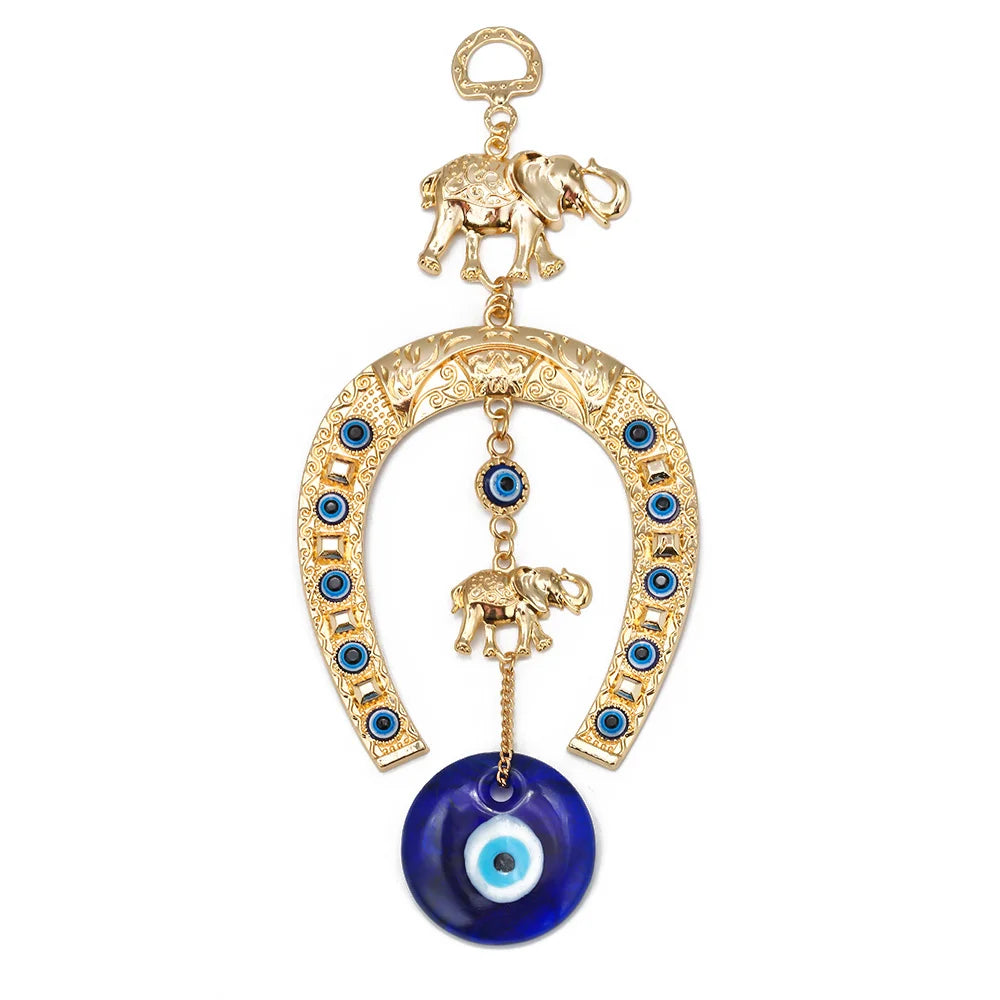 Lucky Eye Evil Eye, Islam Projecan, Lucky Gold Document, Elephant Keychain, Tentures murales pour la décoration