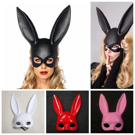 Bar KTV boîte de nuit décoration de fête Halloween princesse lapin goût Playboy lapin en peluche masque oreilles Bondage masque cadeau de noël