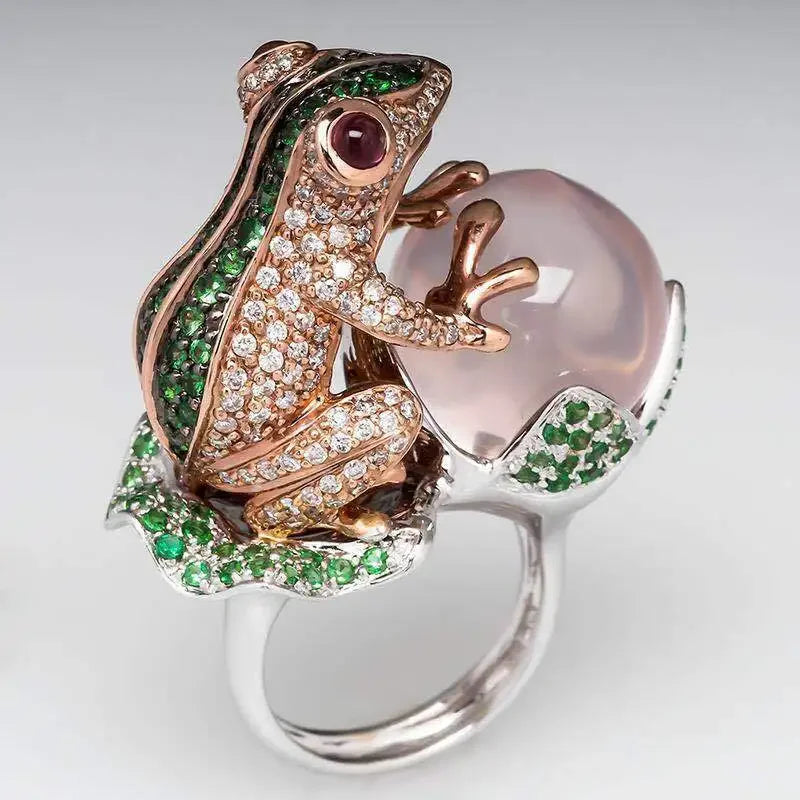 Bagues Araignée Uniques pour Femmes avec Cristaux CZ Brillants et Pierres Animales – Accessoires Cadeaux Raffinés