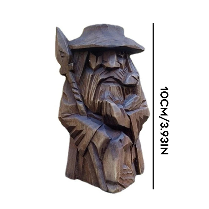 Odin FlorVor-Statue Pprédéterminée Nordique Personnalisée, Artisanat en Résine, Ornement de Bureau, Objets Miniatures
