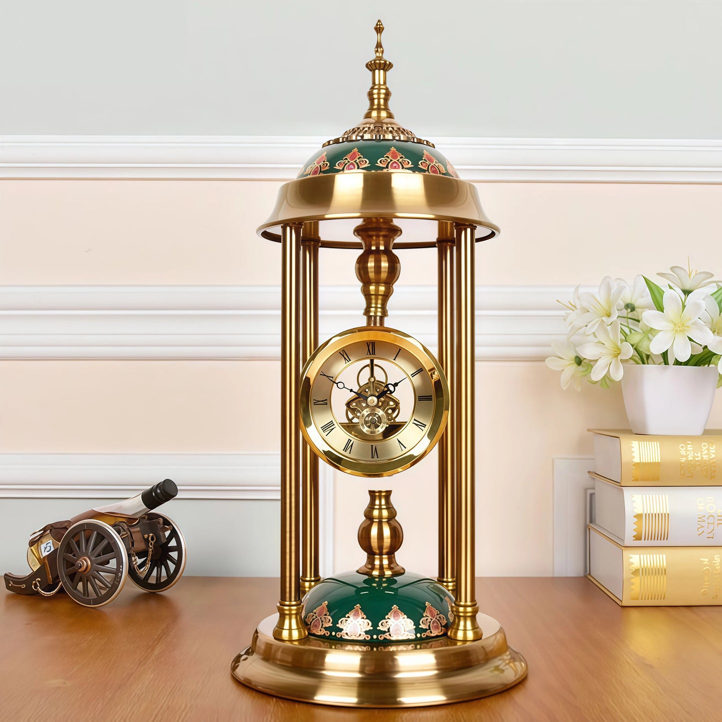 Horloges de Table rétro en métal, salon, chambre à coucher, chevet, bureau, Design silencieux, décoration de maison, cadeaux créatifs de luxe modernes