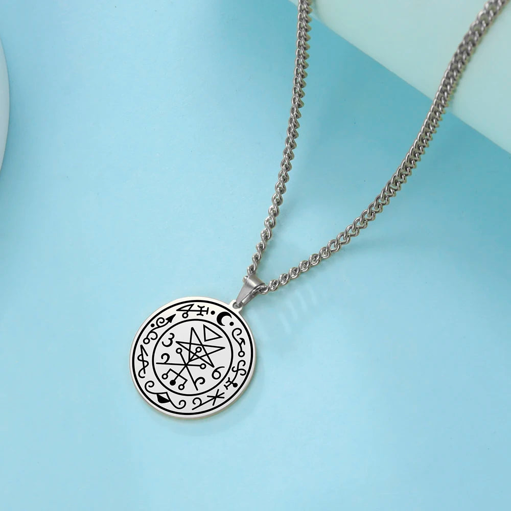 Dawapara – collier Sigil de Lilith, amulette surnaturelle en acier inoxydable, bijou gothique païen, cadeau religieux