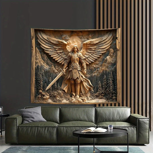 Tapisserie archange Warrior - La décoration parfaite pour la maison qui ajoute une touche de la mythologie nordique et un charme historique pour votre espace vivant