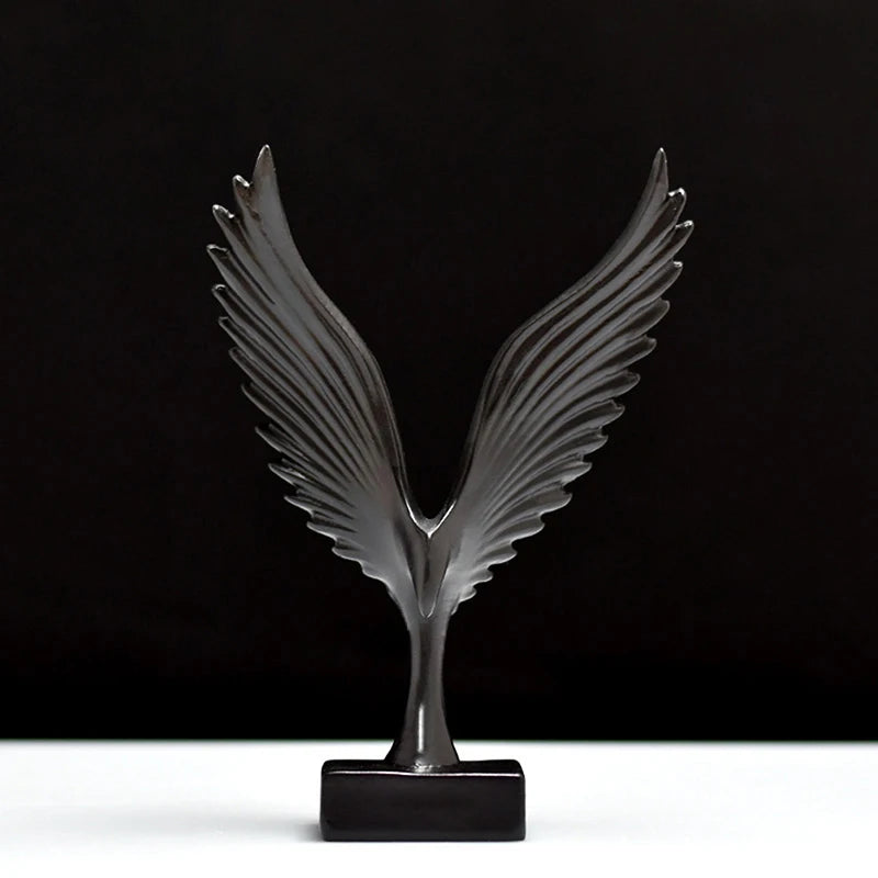 Statue européenne d'aigle/aile d'ange, figurine en résine, collection d'épandage Dapeng l'inventaire pour meuble TV, décoration de la maison