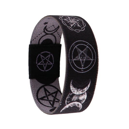 Bracelet Bracelets à main Triple déesse de la lune Wicca pentagramme amulette magique Bracelet extensible Bracelet pour femmes hommes Bracelets