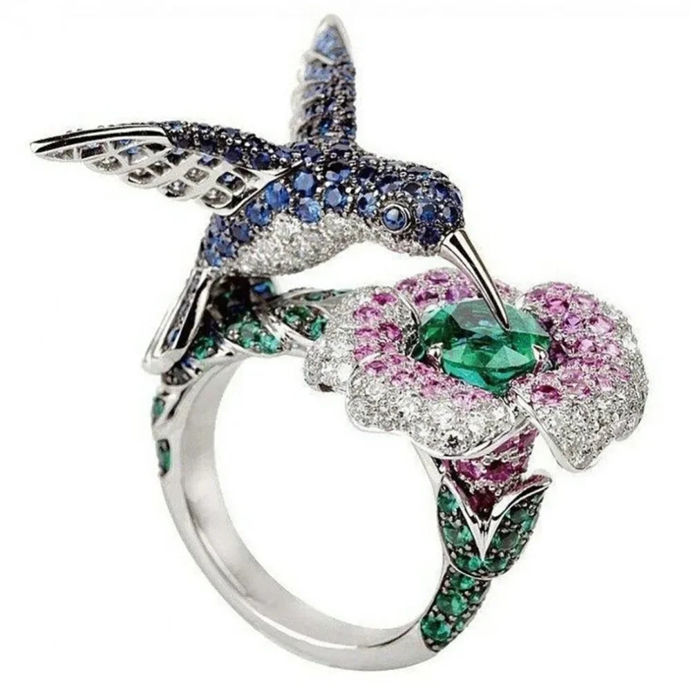 Bagues Araignée Uniques pour Femmes avec Cristaux CZ Brillants et Pierres Animales – Accessoires Cadeaux Raffinés