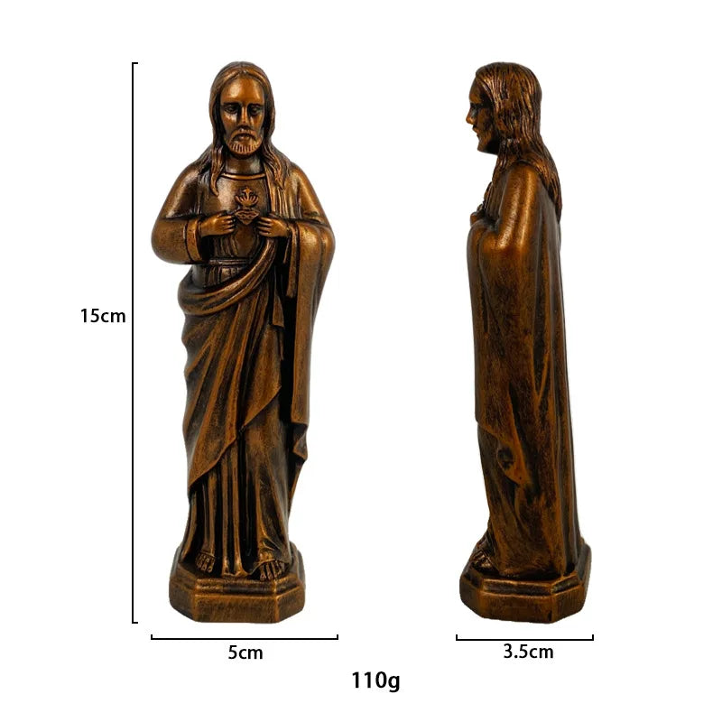 Joseph Christ le rédempteur Statue jésus Figurine résine Christ Figure chrétien catholique décoration religieuse maison bureau artisanat
