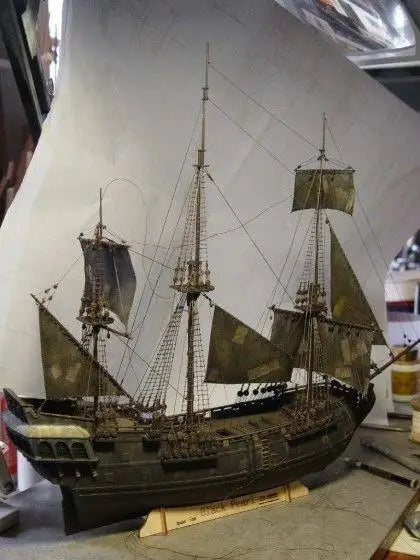 Black Pearl-Analyste de modèles de soleil en bois, version ultime, Shicheng, 1:96, 413mm