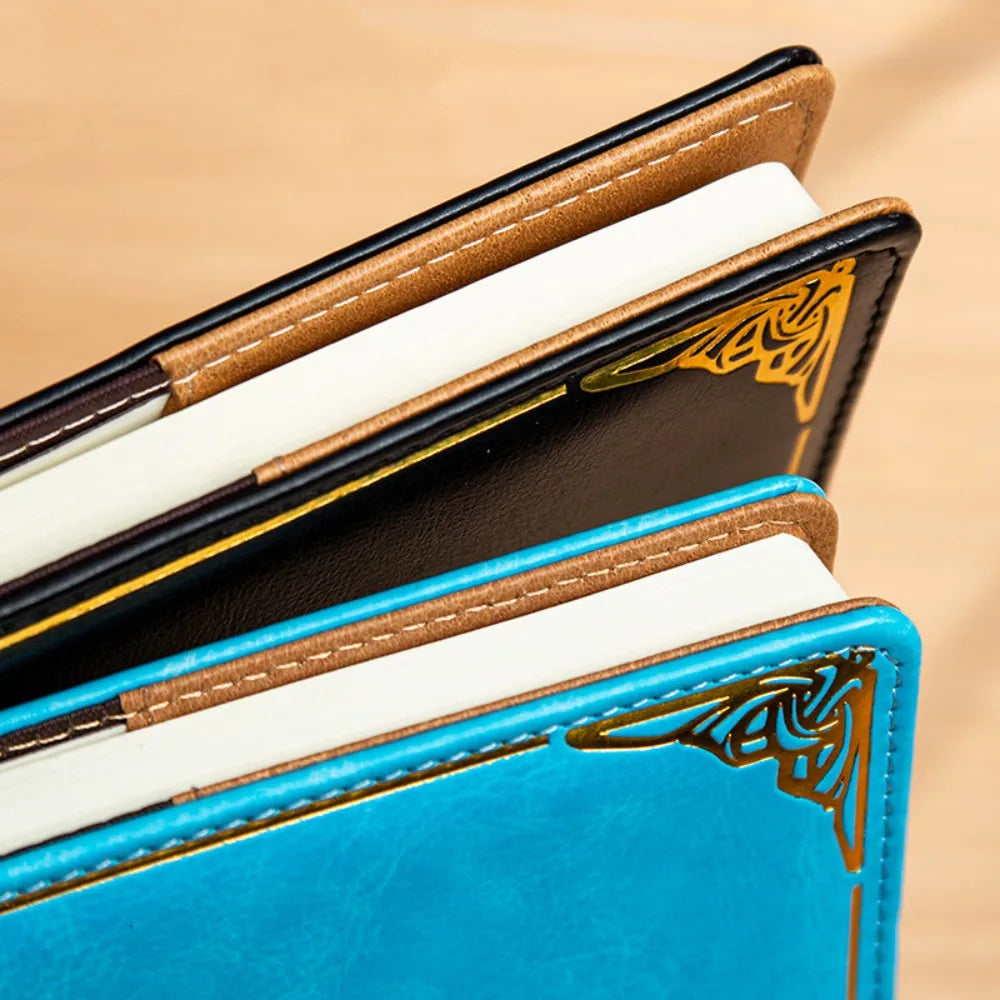 Carnet A5 Rétro Sécurisé avec Serrure – Journal Intime, Bloc-Notes Créatif et Boussole de Voyage