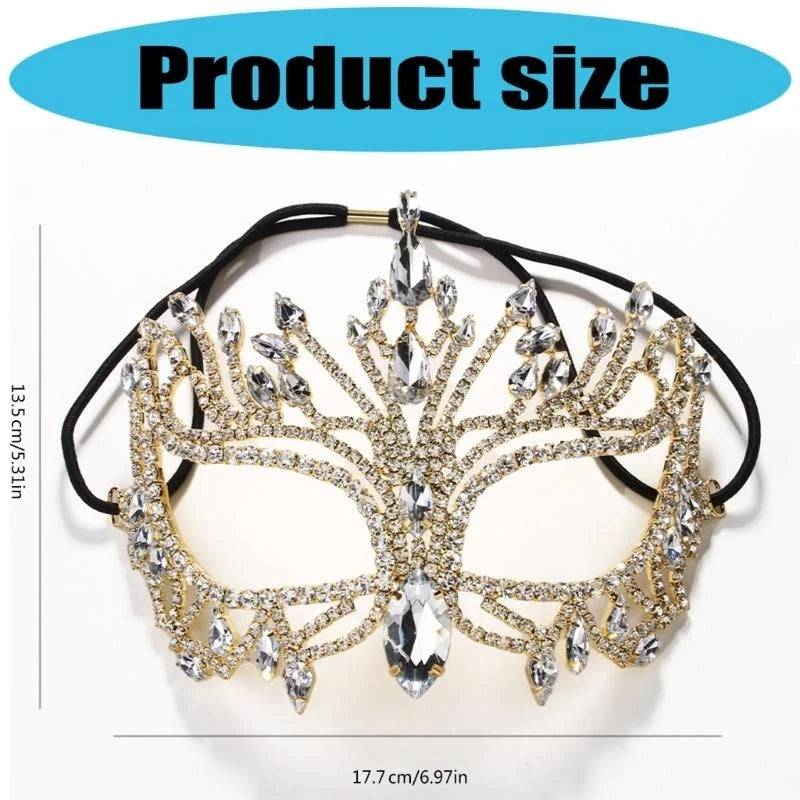 Masque demi-visage élégant pour femme – Accessoire parfait pour Halloween et soirées déguisées.