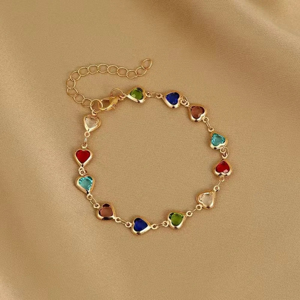 MEDFOLY Bracelet marguerite coloré mignon pour femmes bracelets délicats créatifs hypoallergéniques avec chaîne réglable bijoux délicats