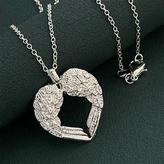 Collier pendentif ailes d'ange en argent Sterling 925, bijoux de luxe simples pour Couple, Banquet, mariage, anniversaire, cadeau
