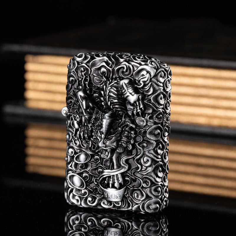 Dragon Ball Five-sided Carving Windproof Kerosene Lighter