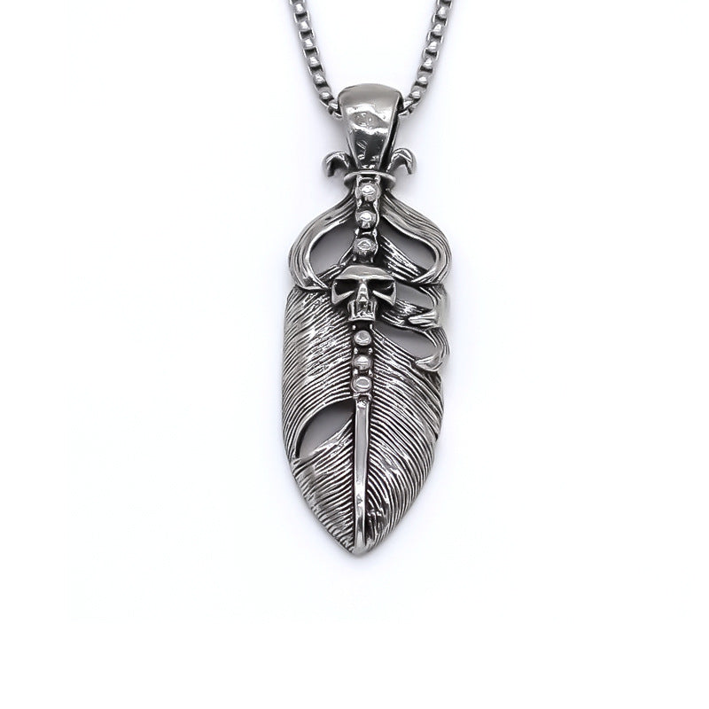 European And American Retro Nordic Style Celtic Knot Cultural Symbol Stainless Steel Titanium Steel Pendant Necklace