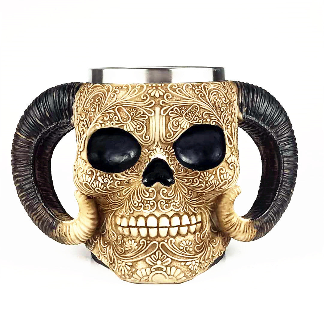Shofar Crâne Bière Tasse de Grande Capacité