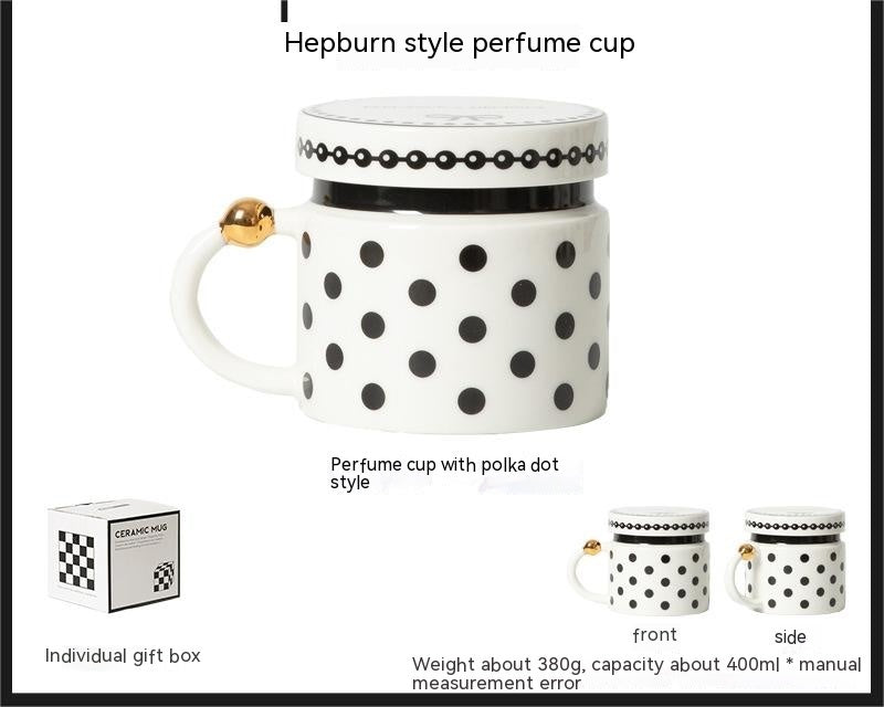 Tasse en céramique avec couvercle,