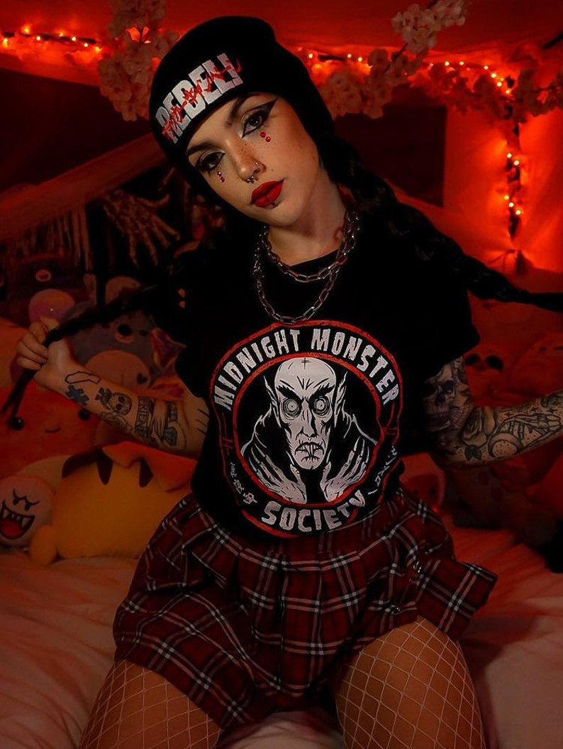 Gothic Style Short Sleeve T-shirt