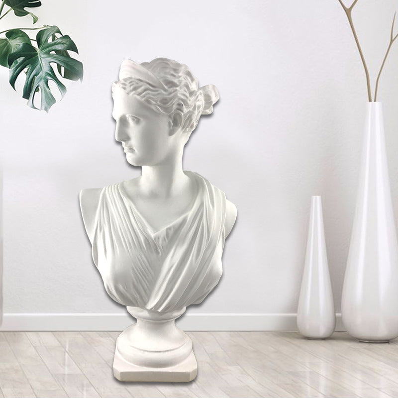 European Resin Moon Goddess Imitation Plaster Statue Home Decoration