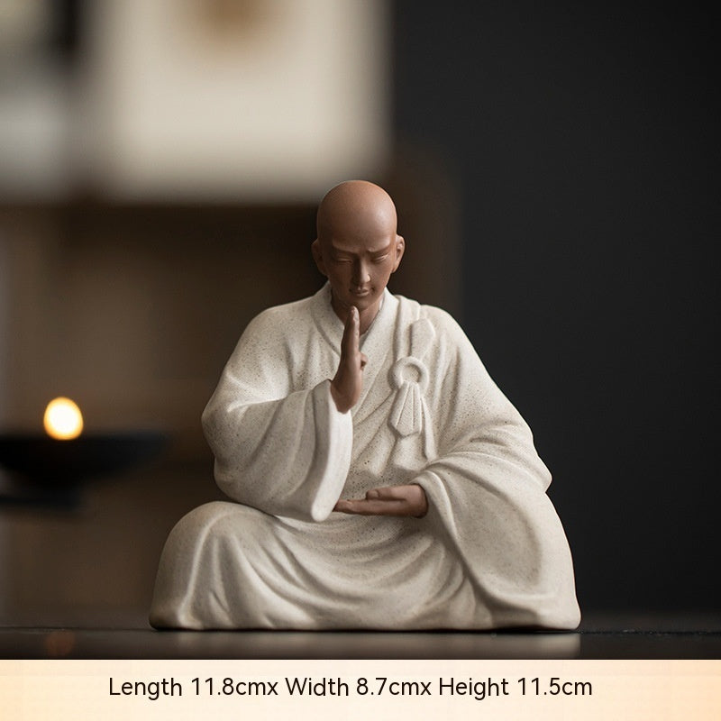 Purple Sand Zen Little Monk Tea Decoration