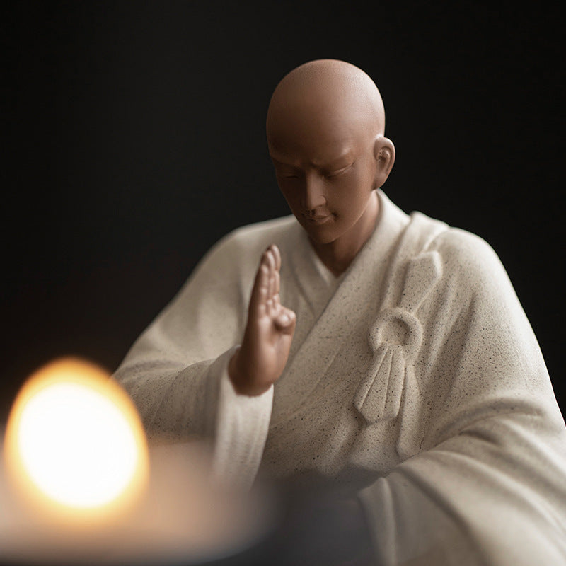 Purple Sand Zen Little Monk Tea Decoration