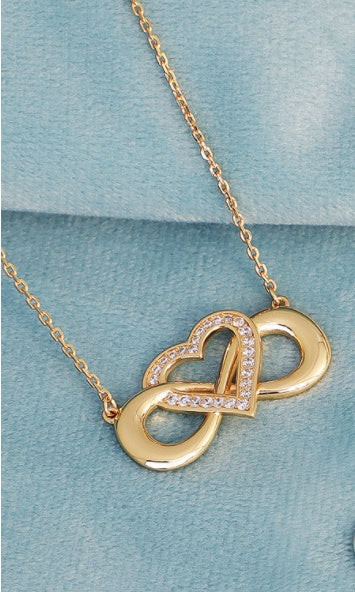Heart-shaped Cross Clavicle Chain Ins Style Jewelry