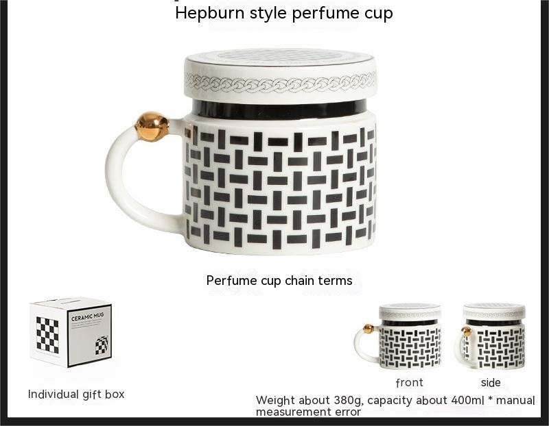 Tasse en céramique avec couvercle,