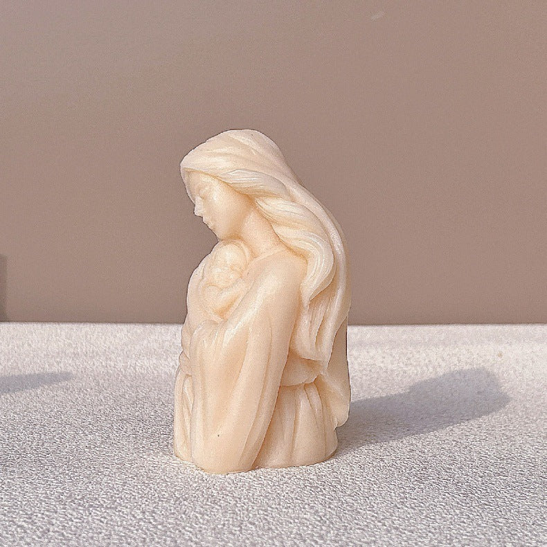 Virgin Baby Hold Statue Silicone Mold