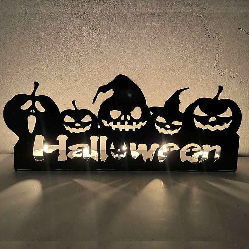 Wansheng Pumpkin Lamp Skull Candle Holder