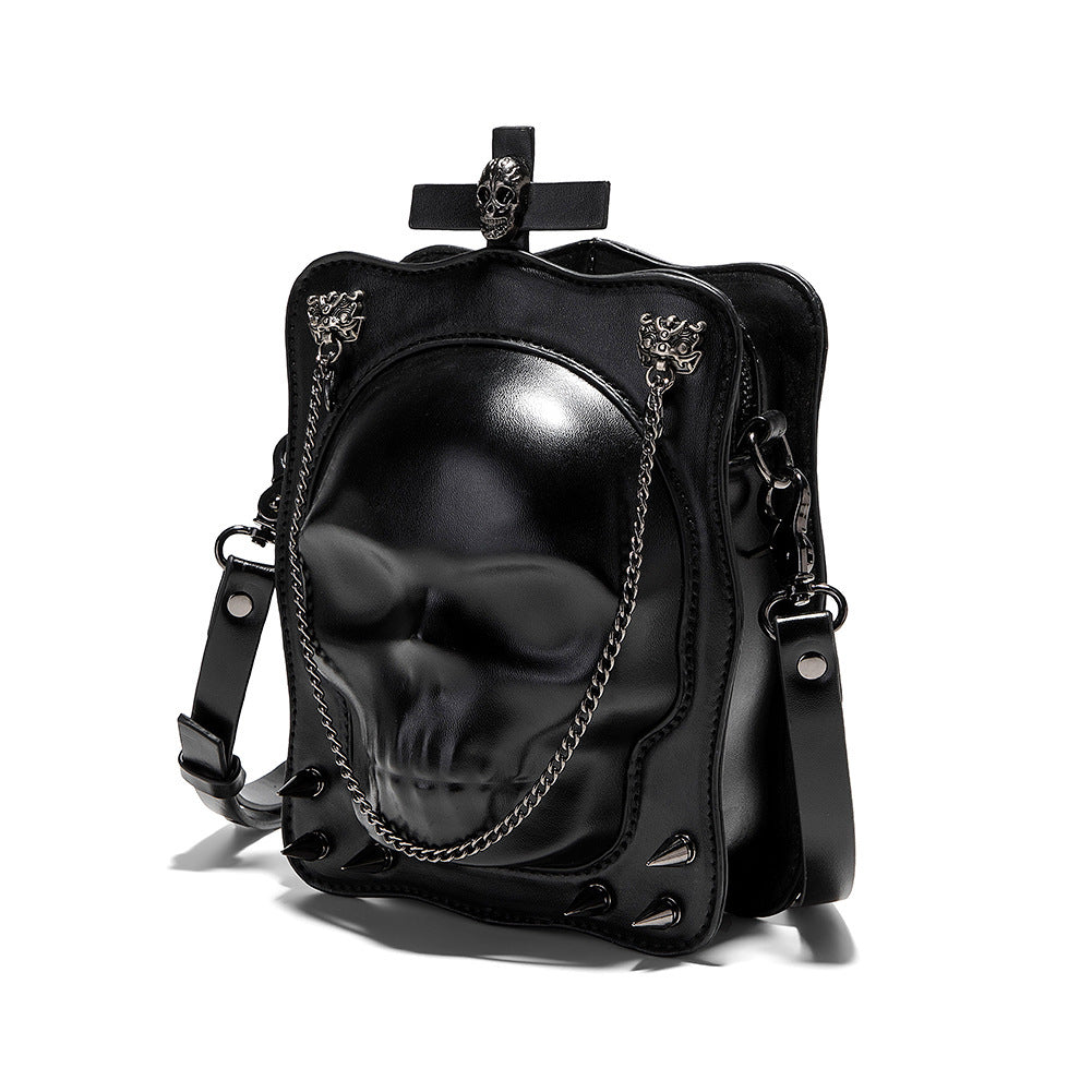 Sac à bandoulière style gothique foncé, sac à bandoulière | sac à bandoulière carré | sac de personnalité | sac à bandoulière | pour femmes