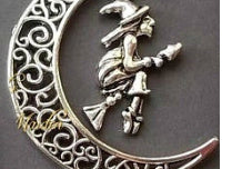 Women's Alloy Silver Personality Witch Earrings