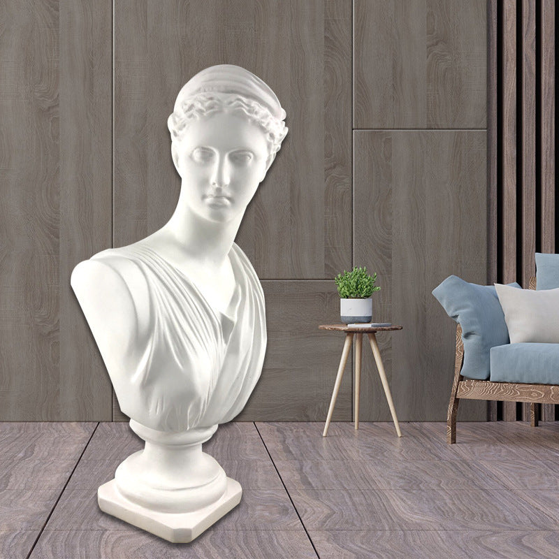 European Resin Moon Goddess Imitation Plaster Statue Home Decoration
