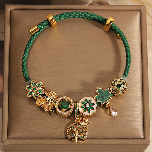 Women's Mori All-match Maple Leaf Tree Man Bracelet
