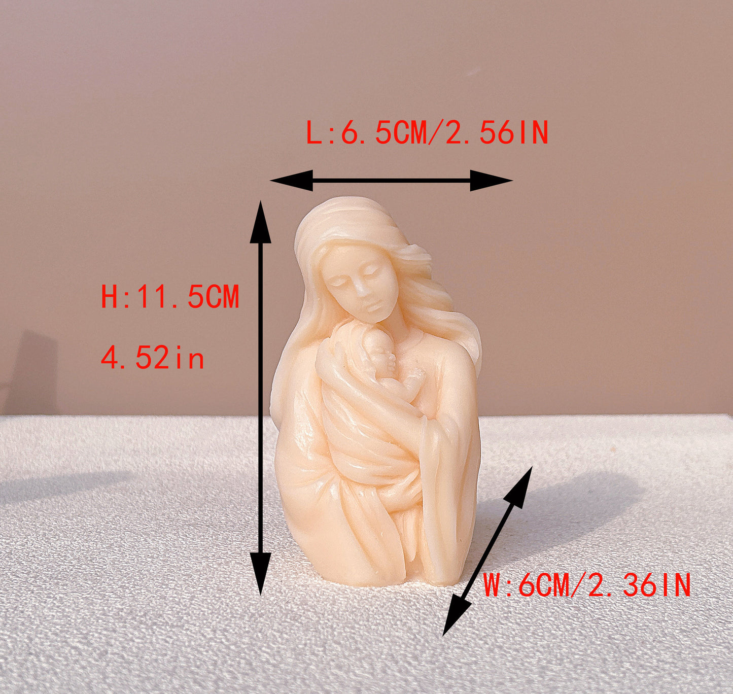 Virgin Baby Hold Statue Silicone Mold