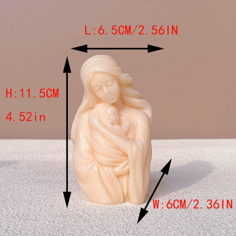 Virgin Baby Hold Statue Silicone Mold