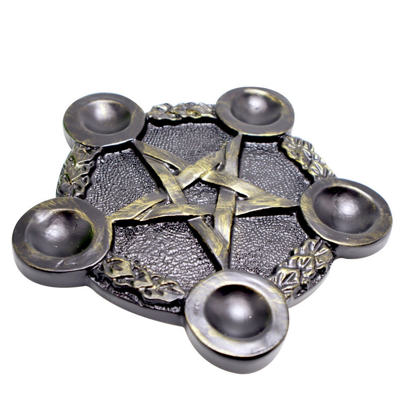 Pentagonal Crystal Ball Star Base Ornaments Resin Crafts