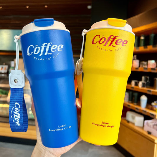 Voiture Portable En Acier Inoxydable Double-couche Tasse De Voiture