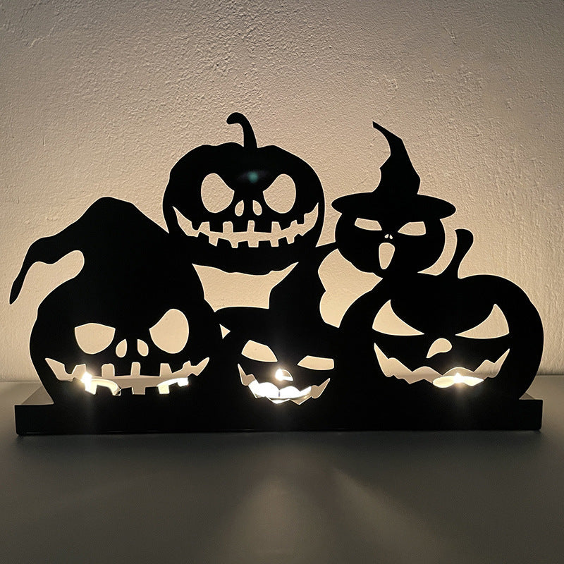 Wansheng Pumpkin Lamp Skull Candle Holder