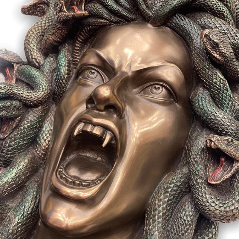 Medusa Mur Statue Mythologie Grecque Statue